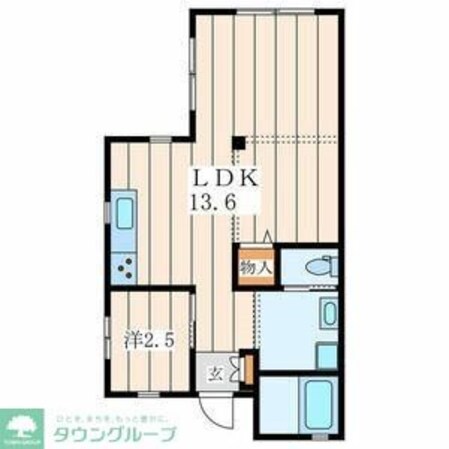 Fermier湘南台の物件間取画像